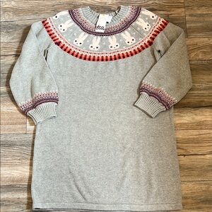 New Tea Collection Fair Isle Bunny Dress